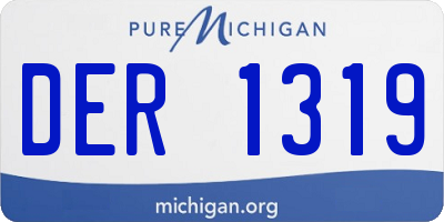 MI license plate DER1319
