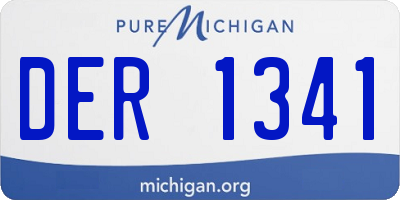 MI license plate DER1341