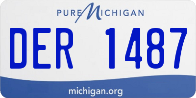 MI license plate DER1487