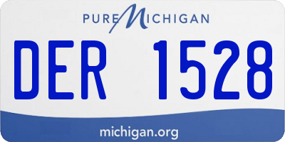 MI license plate DER1528