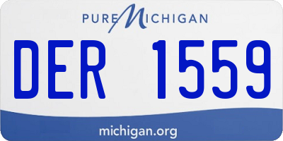MI license plate DER1559
