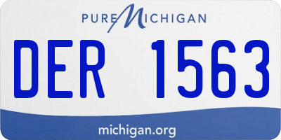 MI license plate DER1563