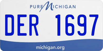 MI license plate DER1697