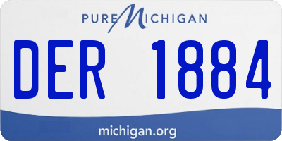 MI license plate DER1884