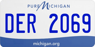 MI license plate DER2069