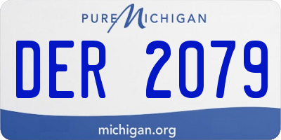 MI license plate DER2079