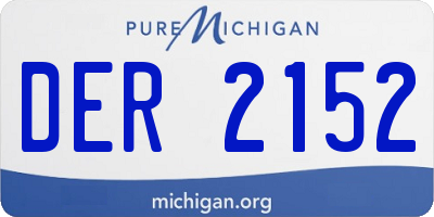 MI license plate DER2152