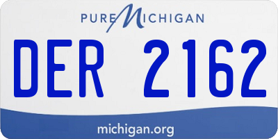 MI license plate DER2162