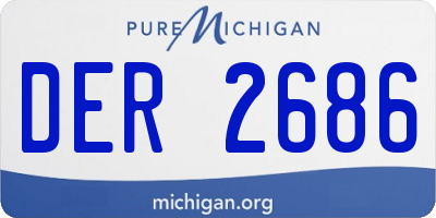 MI license plate DER2686