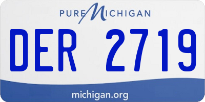 MI license plate DER2719