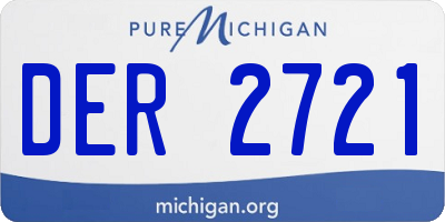 MI license plate DER2721