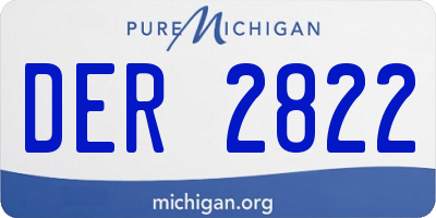 MI license plate DER2822