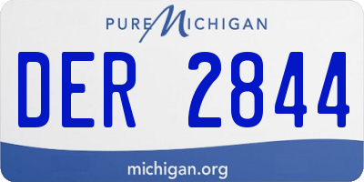MI license plate DER2844