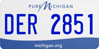 MI license plate DER2851