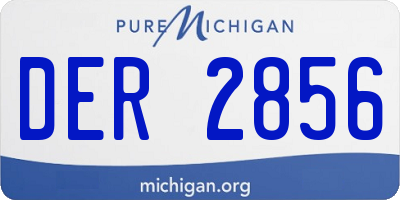 MI license plate DER2856