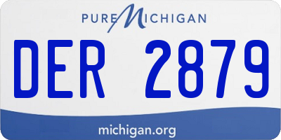 MI license plate DER2879