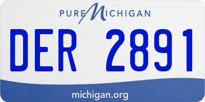 MI license plate DER2891