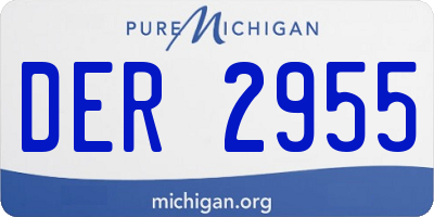 MI license plate DER2955