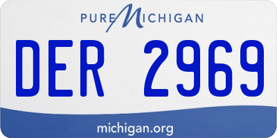 MI license plate DER2969