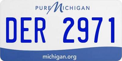 MI license plate DER2971