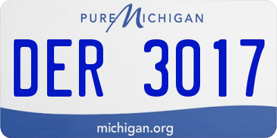 MI license plate DER3017