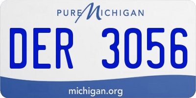 MI license plate DER3056