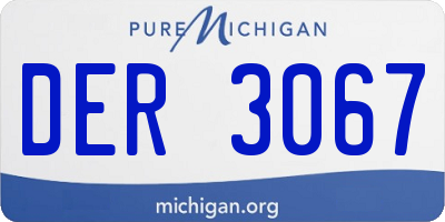 MI license plate DER3067