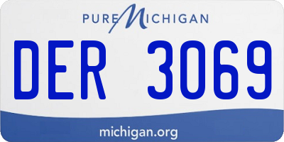 MI license plate DER3069