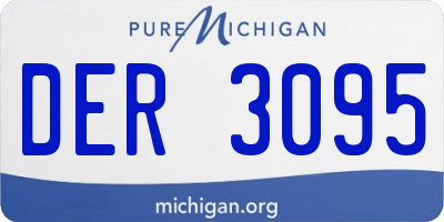 MI license plate DER3095