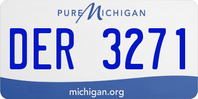 MI license plate DER3271