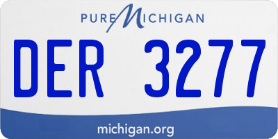MI license plate DER3277
