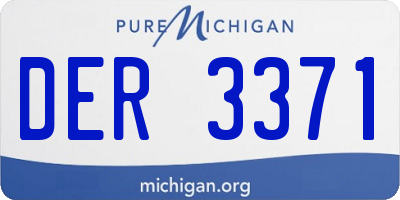 MI license plate DER3371