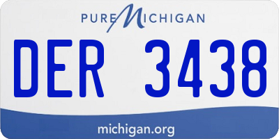 MI license plate DER3438