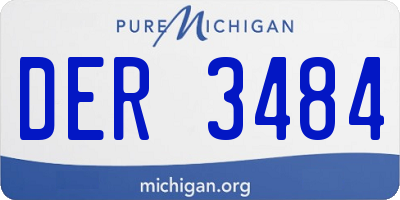 MI license plate DER3484