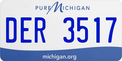 MI license plate DER3517