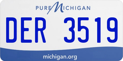 MI license plate DER3519