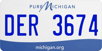 MI license plate DER3674