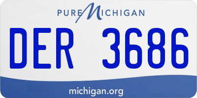 MI license plate DER3686