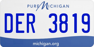 MI license plate DER3819