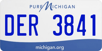 MI license plate DER3841