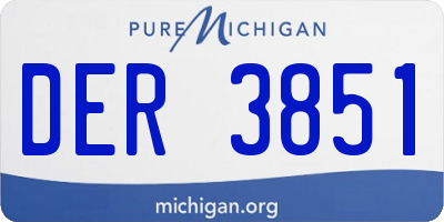 MI license plate DER3851