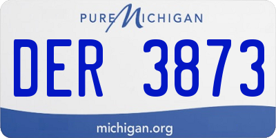MI license plate DER3873