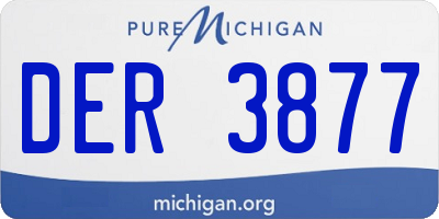 MI license plate DER3877