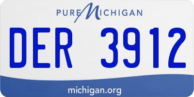 MI license plate DER3912