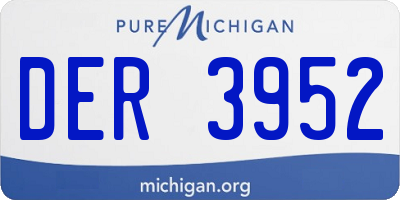 MI license plate DER3952