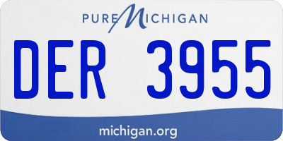 MI license plate DER3955