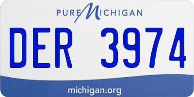 MI license plate DER3974