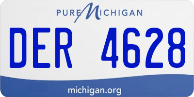 MI license plate DER4628