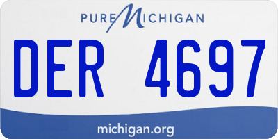 MI license plate DER4697