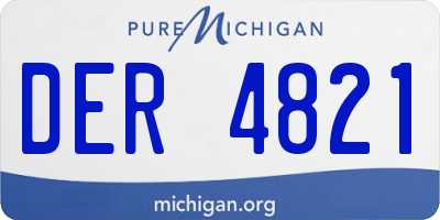 MI license plate DER4821